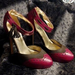 Shoe's,  High heels are a size 8 and make your legs look amazing.